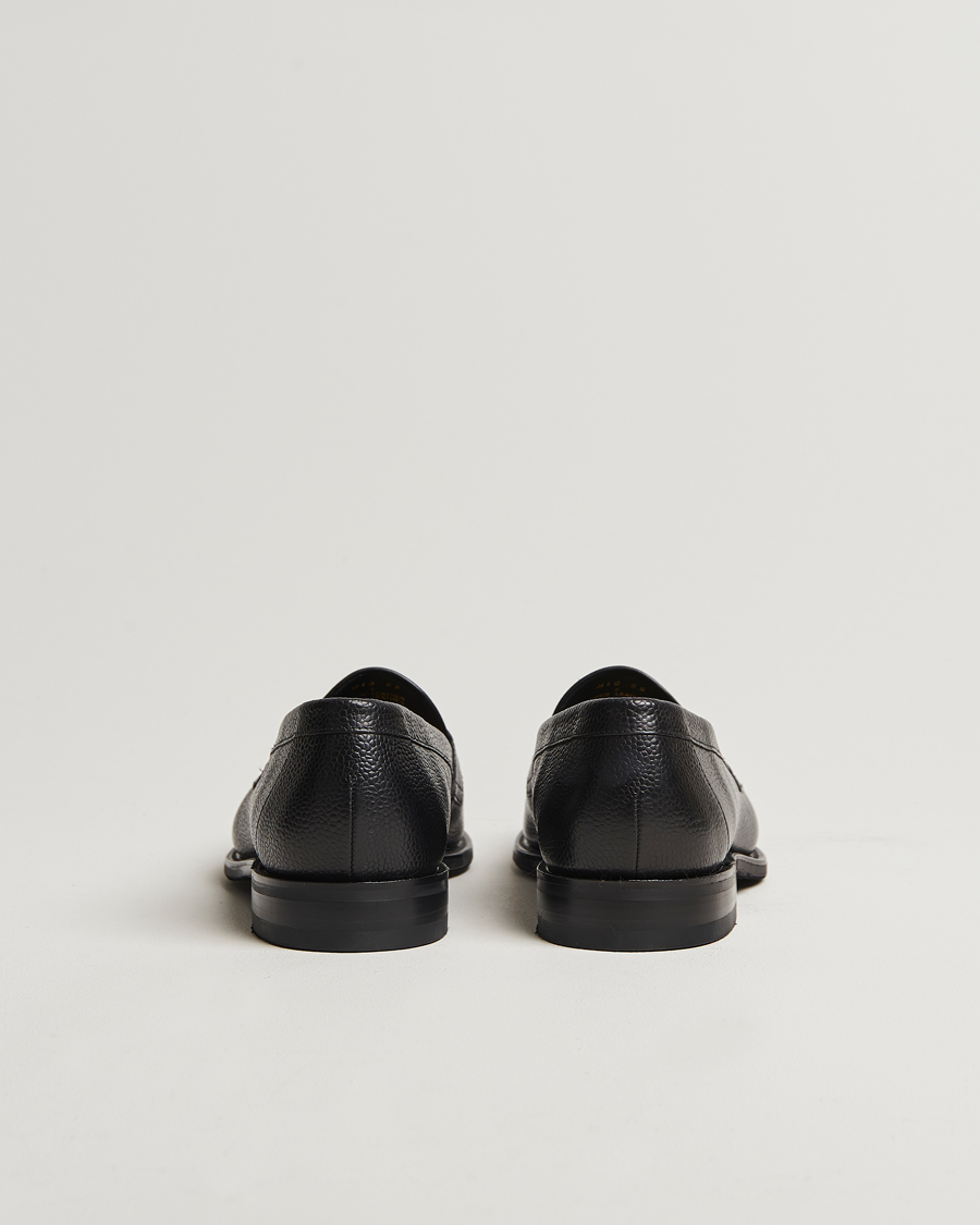 Heren | Instappers | Loake Shoemakers | Imperial Grained Penny Loafer Black