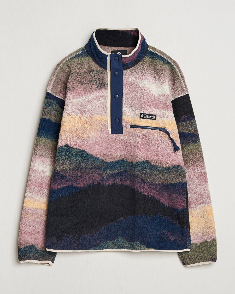 Homme | Pulls Et Tricots | Columbia | Helvetia Printed Half Snap Fleece Navy