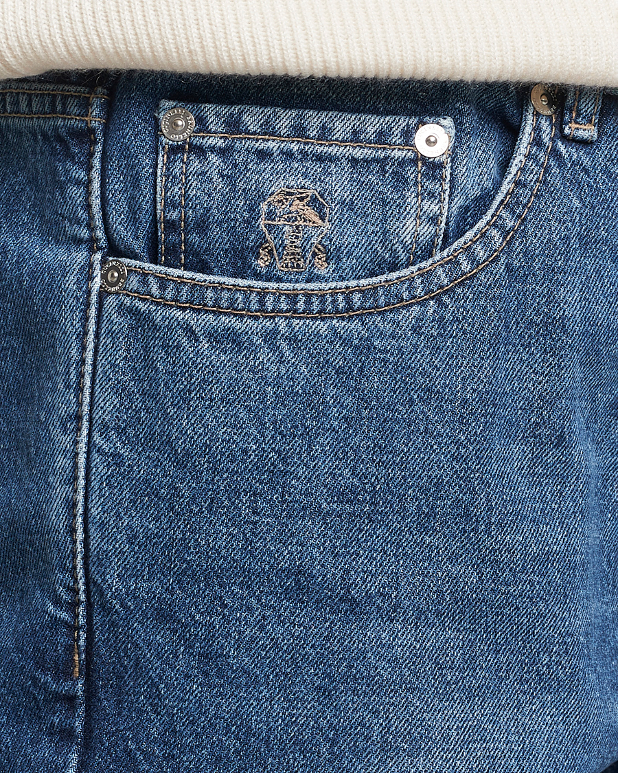 Homme | Jeans | Brunello Cucinelli | Traditional Fit Jeans Stone Wash