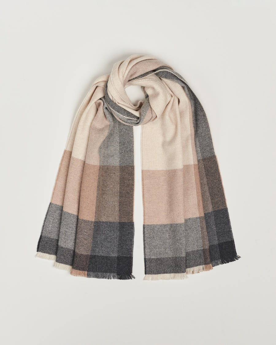 Homme | Brunello Cucinelli Wool/Cashmere Scarf Grey/Beige | Brunello Cucinelli | Wool/Cashmere Scarf Grey/Beige