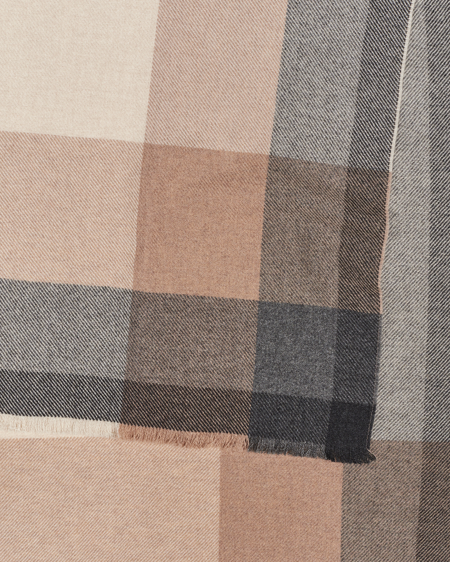 Homme | Brunello Cucinelli Wool/Cashmere Scarf Grey/Beige | Brunello Cucinelli | Wool/Cashmere Scarf Grey/Beige