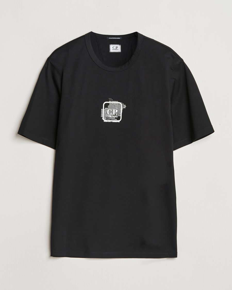 Heren | T-shirts | C.P. Company | Metropolis Mercerized Back Logo T-Shirts Black