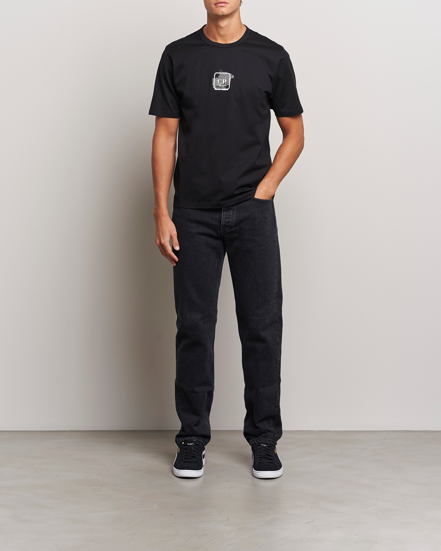 Heren | T-shirts | C.P. Company | Metropolis Mercerized Back Logo T-Shirts Black