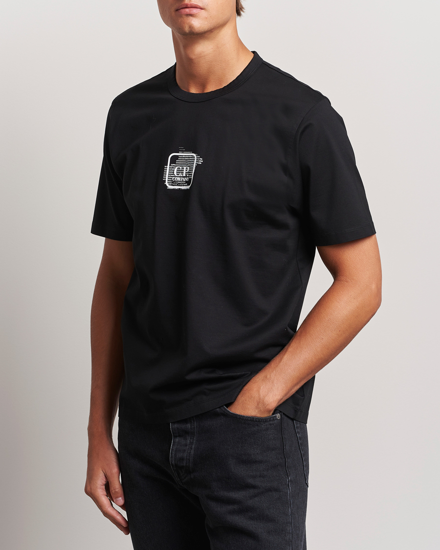 Heren | T-shirts | C.P. Company | Metropolis Mercerized Back Logo T-Shirts Black