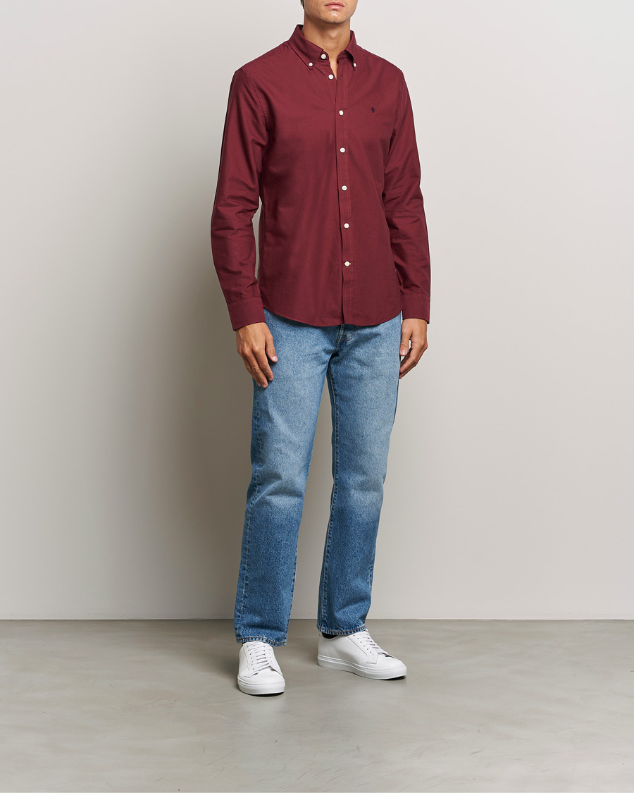Heren | Overhemden | Morris | Douglas Oxford Shirt Wine Red
