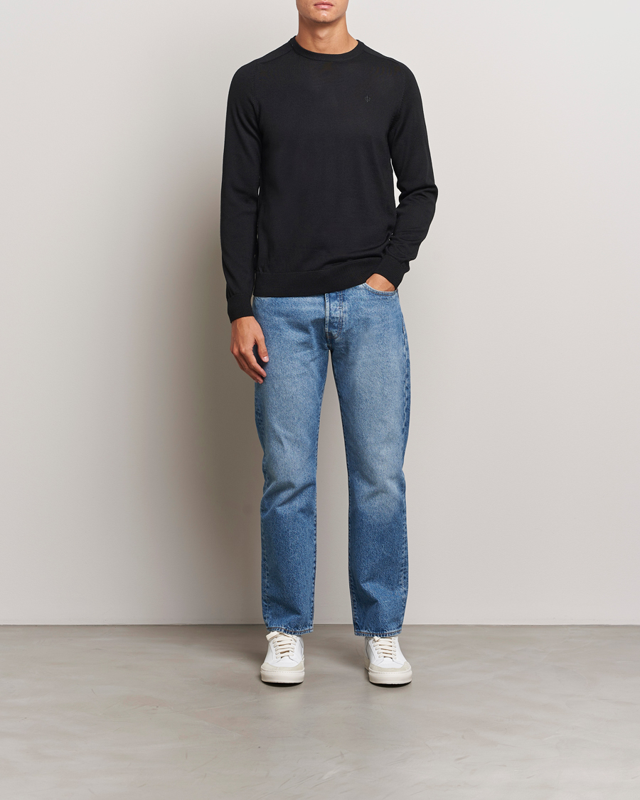 Homme | Pulls Et Tricots | Morris | Merino O-Neck Black