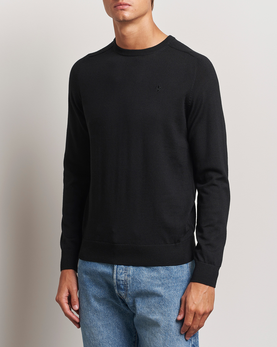 Homme | Pulls Et Tricots | Morris | Merino O-Neck Black
