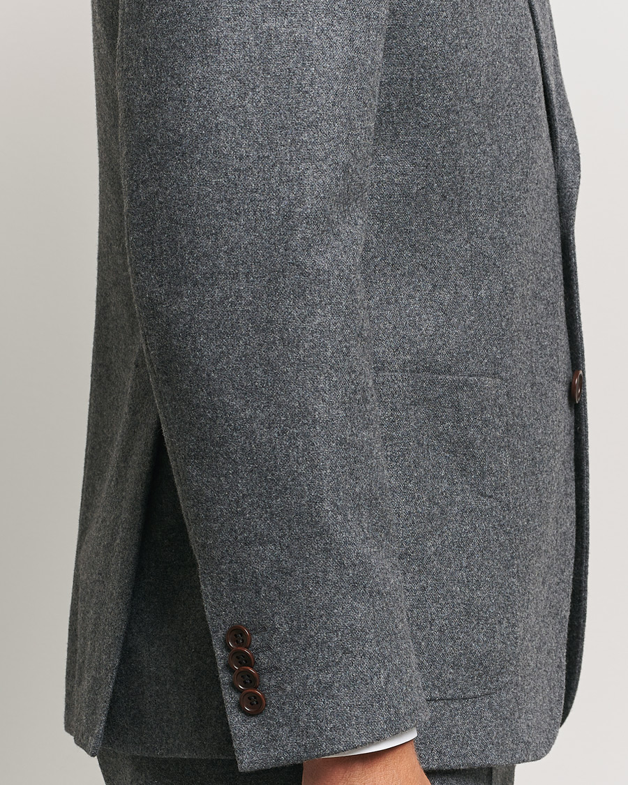 Homme | Blazers | Morris | Flannel Wool Blazer Grey