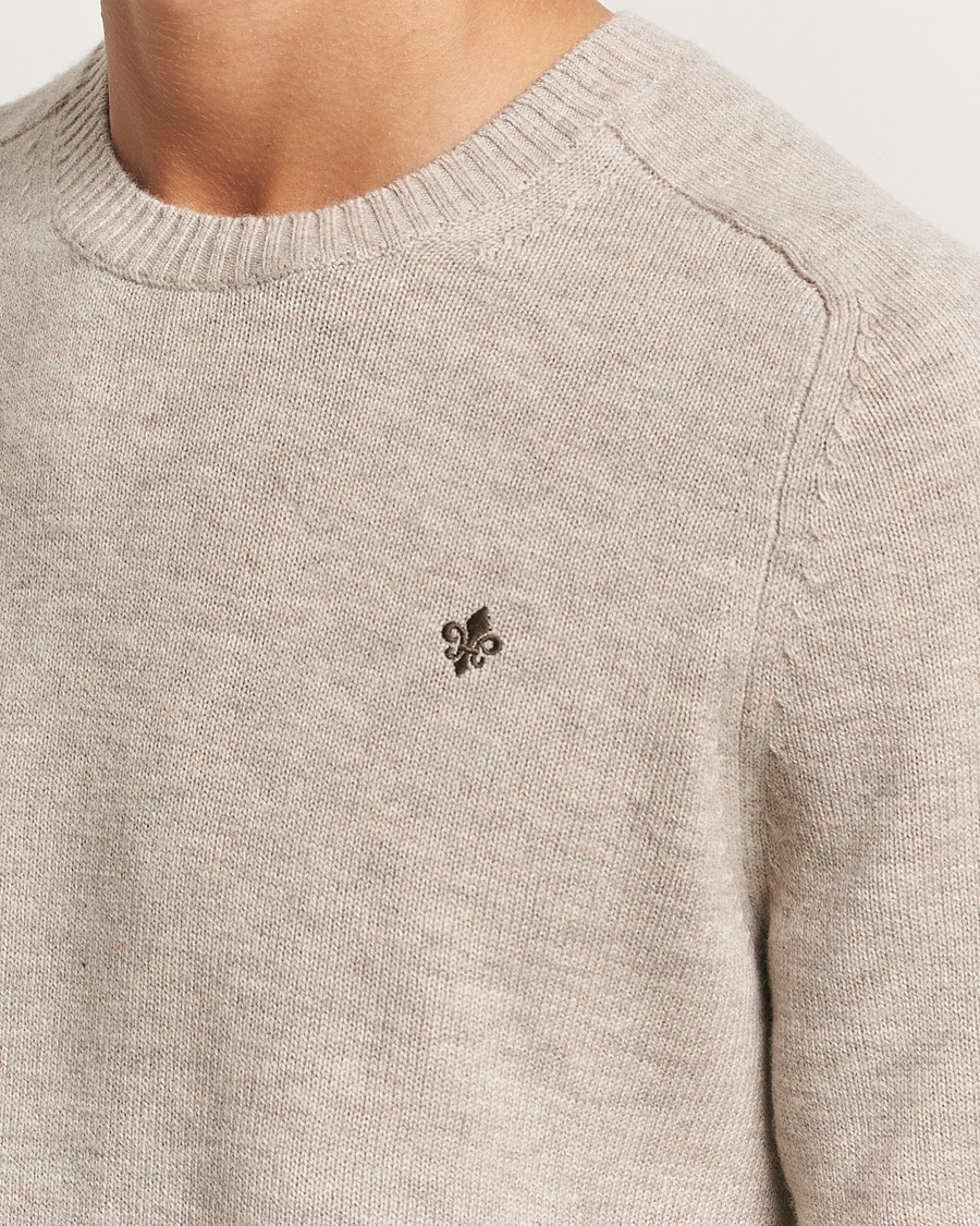 Heren | Truien | Morris | Hertford Merino Crew Neck Khaki
