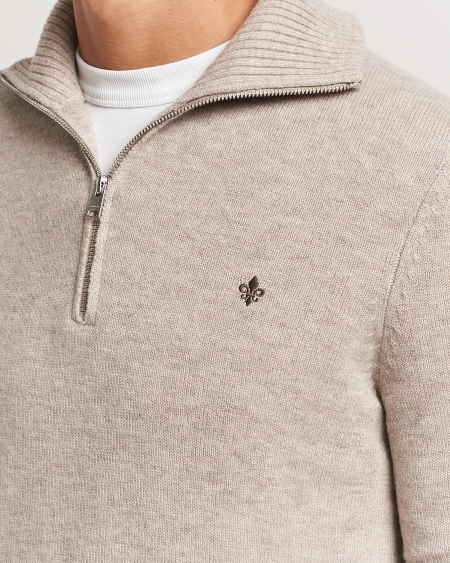 Homme | Pulls Et Tricots | Morris | Hertford Merino Half Zip Khaki