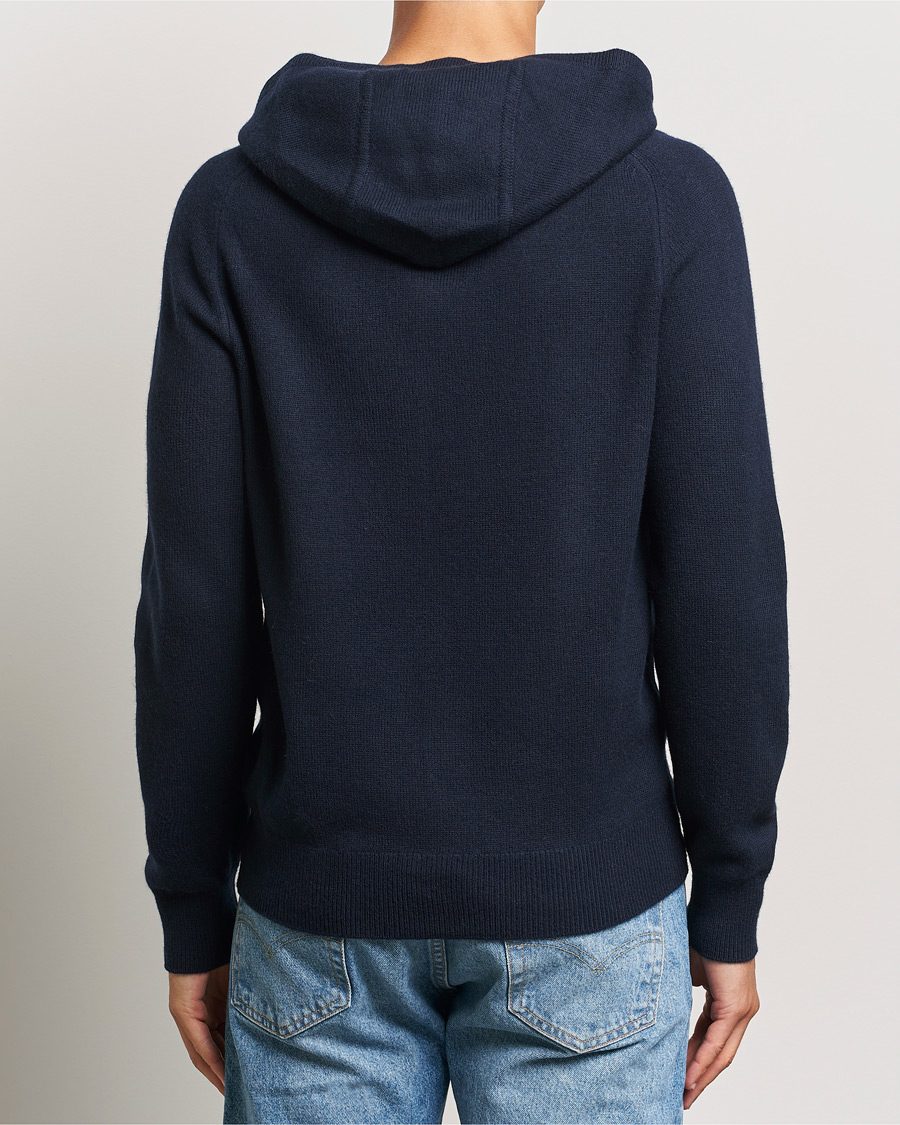 Heren | Truien | Morris | Hertford Merino Hoodie Navy