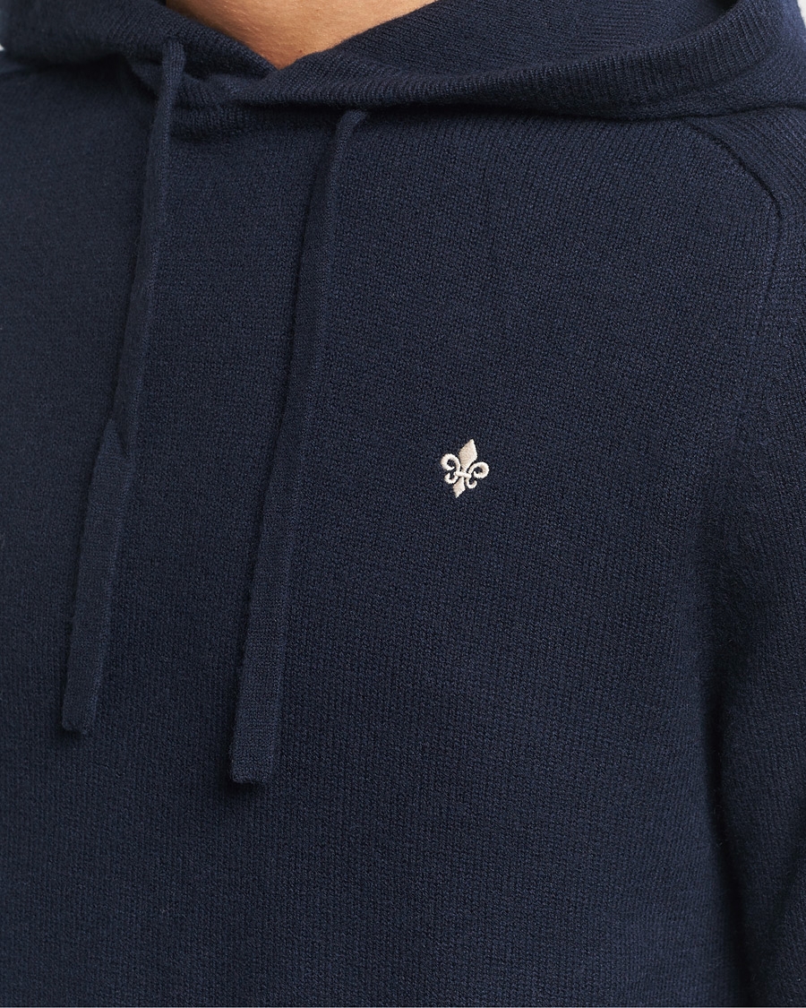 Heren | Truien | Morris | Hertford Merino Hoodie Navy