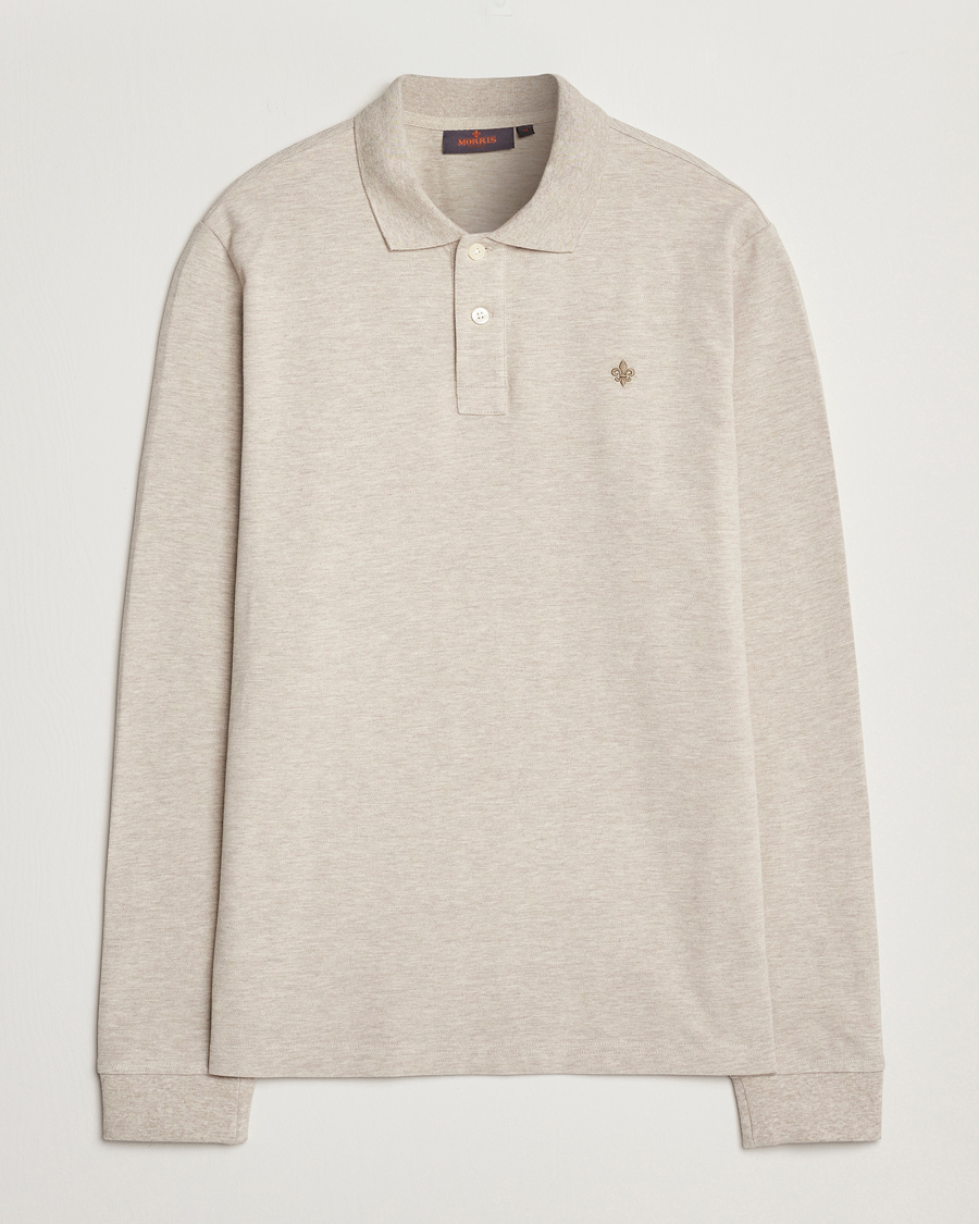 Heren | Truien | Morris | Camden Long Sleeve Polo Khaki