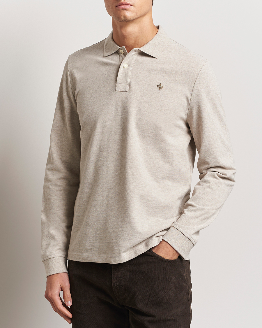 Heren | Truien | Morris | Camden Long Sleeve Polo Khaki
