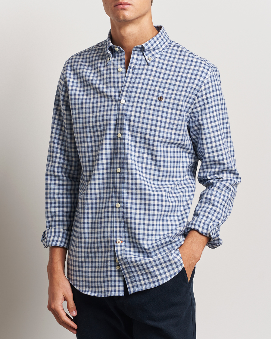 Homme | Chemises | Morris | Watts Check Flannel Shirt Blue