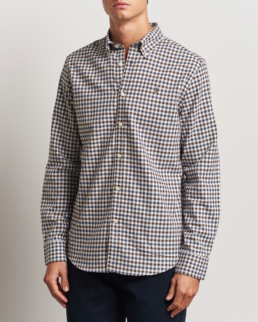 Homme | Chemises | Morris | Watts Check Flannel Shirt Brown