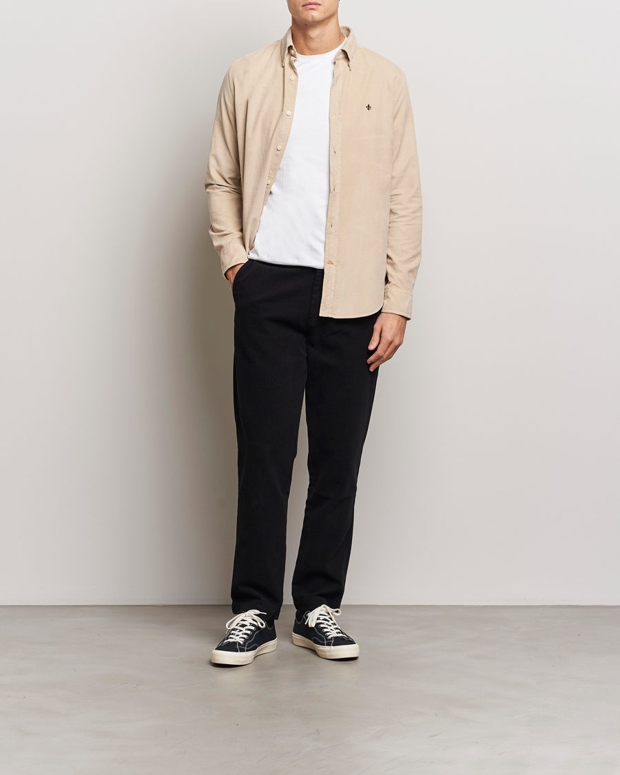 Homme | Chemises | Morris | Douglas Corduroy Shirt Khaki