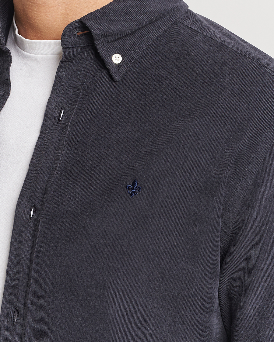 Heren | Overhemden | Morris | Douglas Corduroy Shirt Navy
