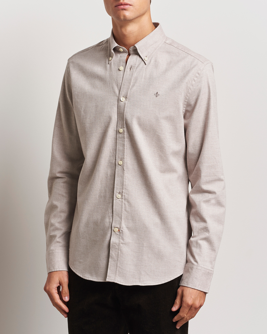 Homme | Chemises | Morris | Watts Flannel Shirt Khaki