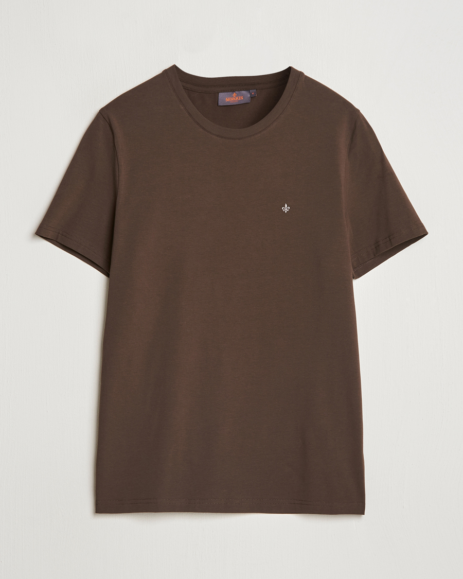 Heren | T-shirts | Morris | James Crew Neck Tee Brown
