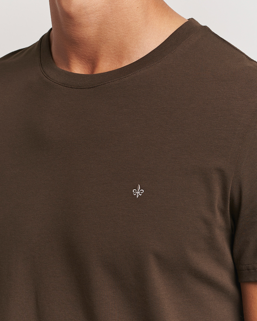 Heren | T-shirts | Morris | James Crew Neck Tee Brown