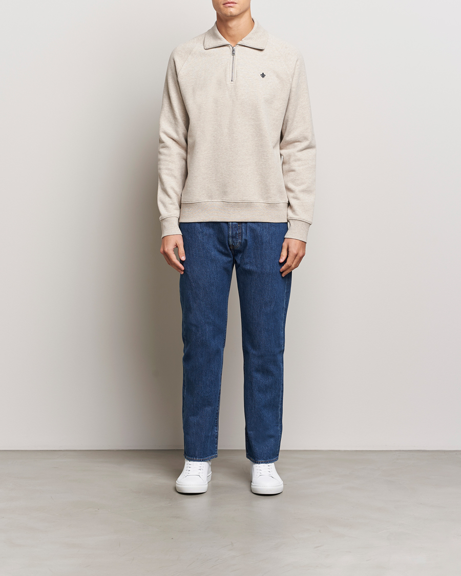 Homme | Pulls Et Tricots | Morris | Maryon Half Zip Sweatshirt Khaki