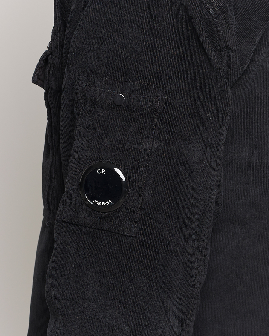 Homme | Chemises | C.P. Company | Corduroy Lens Overshirt Black