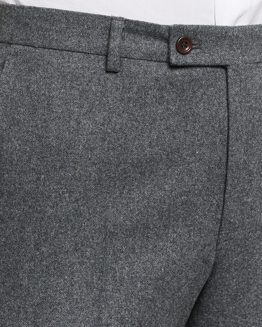 Homme | Pantalons | Morris Heritage | Flannel Suit Trousers Grey