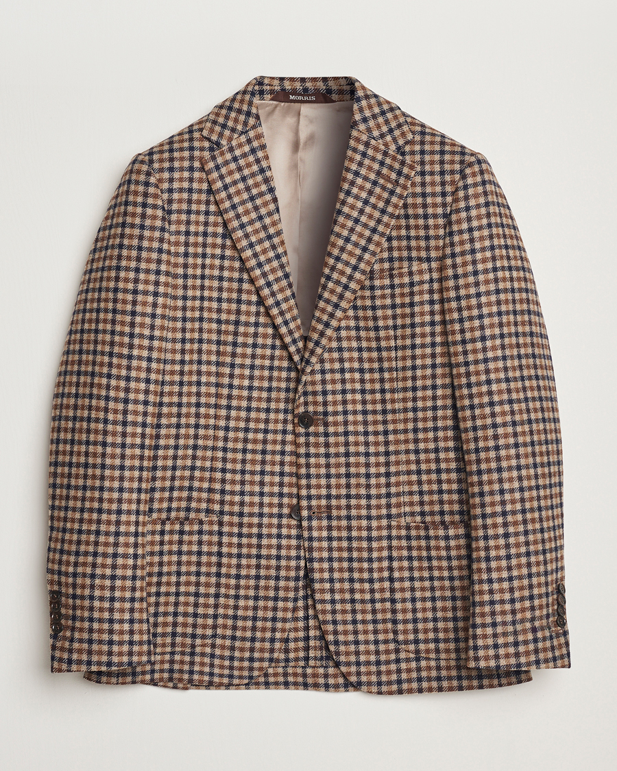 Homme | Blazers | Morris Heritage | Wool Tweed Blazer Navy