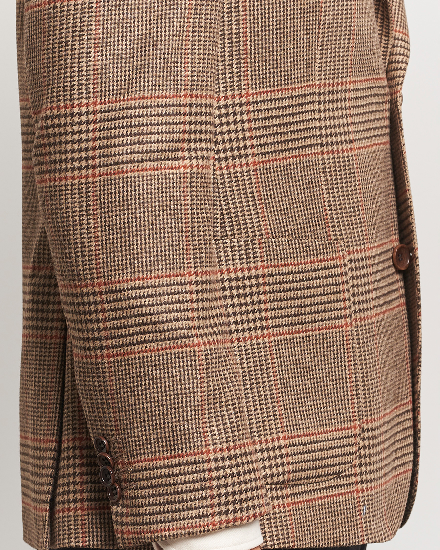 Homme | Blazers | Morris Heritage | Prince of Wales Tweed Blazer Brown