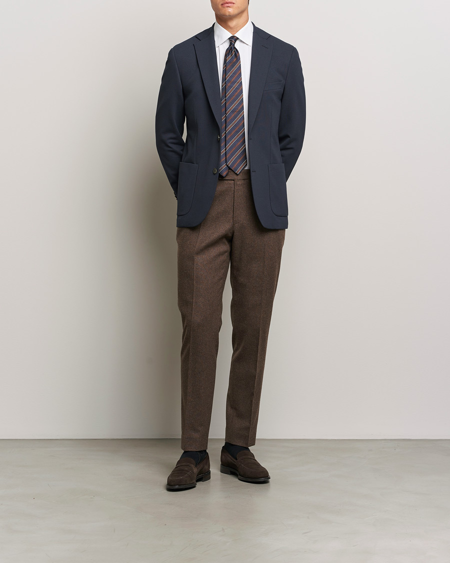 Homme | Blazers | Morris Heritage | Soft Jersey Blazer Navy