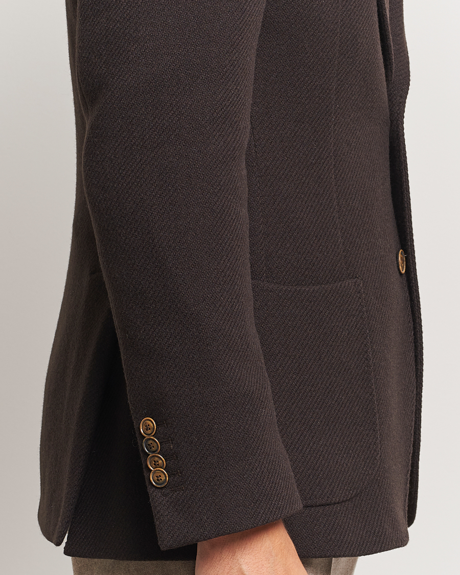 Homme | Blazers | Morris Heritage | Soft Lambswool Blazer Brown