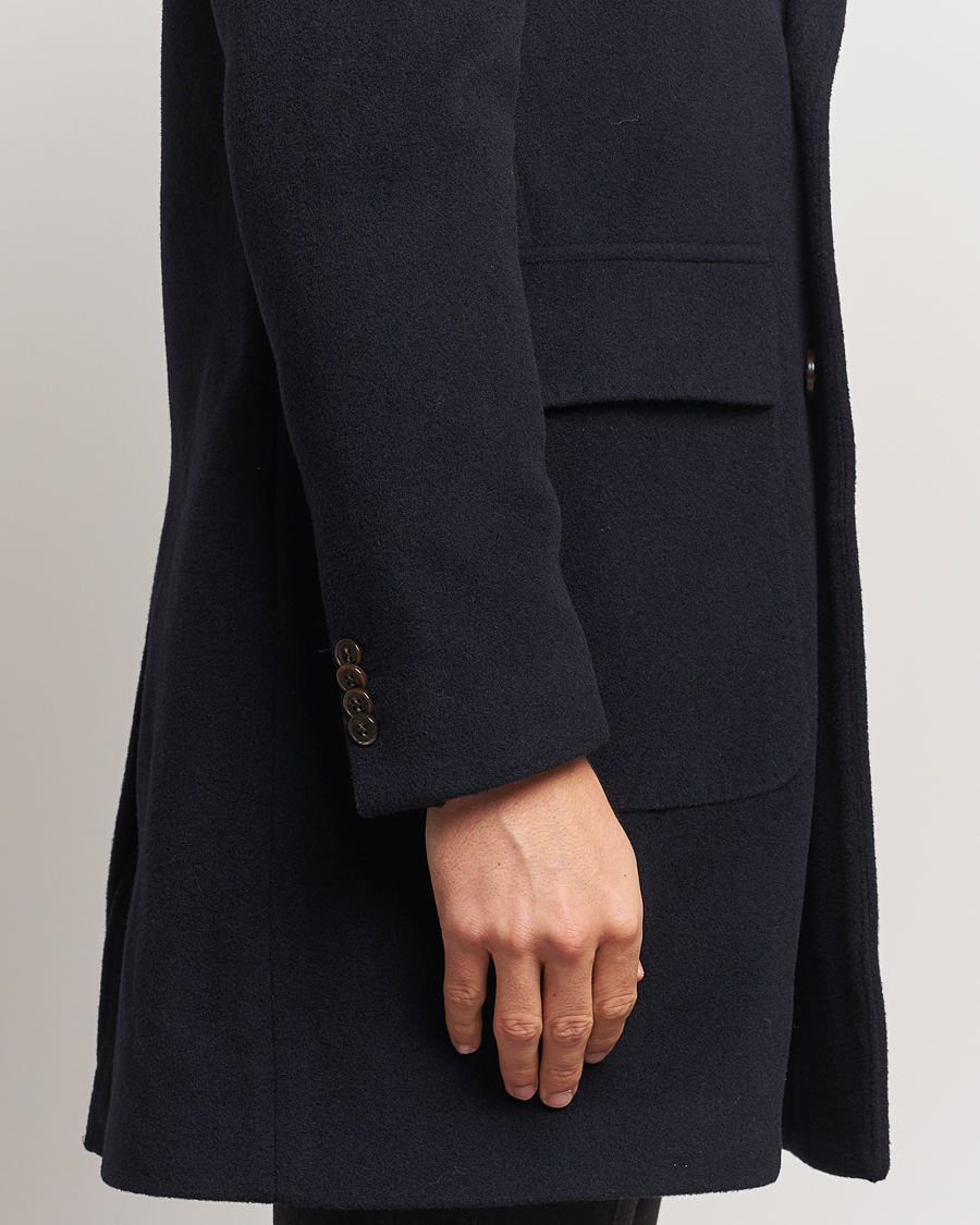 Homme | Manteaux Et Vestes | Morris Heritage | Brian Double Breasted Wool Coat Navy