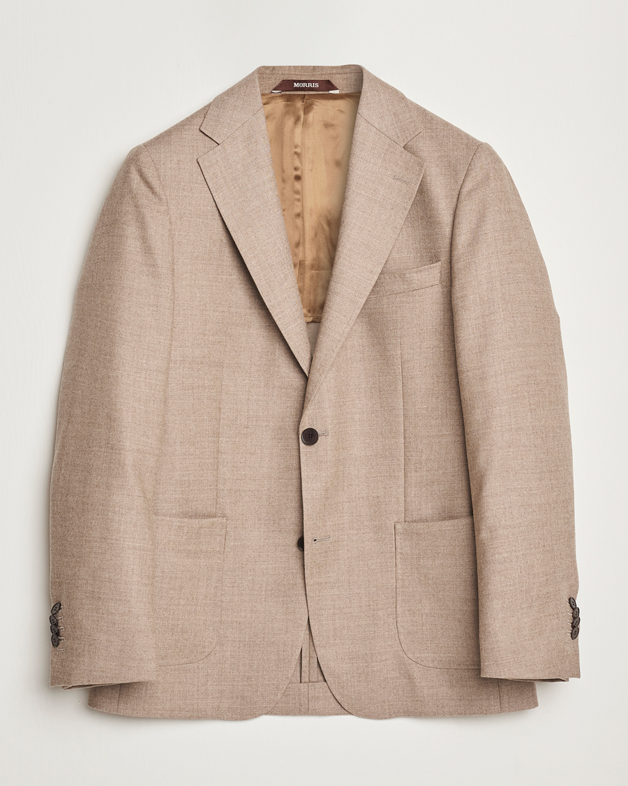 Homme | Blazers | Morris Heritage | Prestige Flannel Blazer Khaki