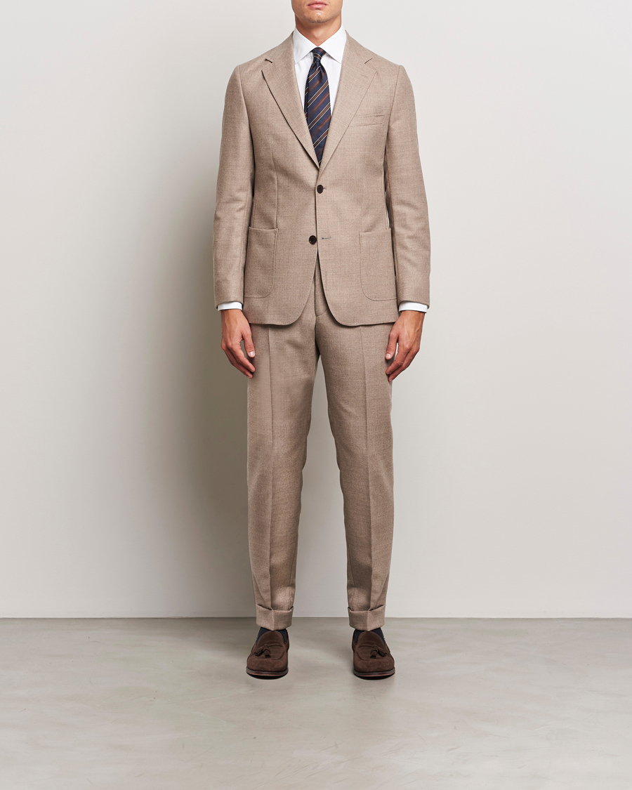 Homme | Pantalons | Morris Heritage | Morris Prestige Flannel Trousers Khaki