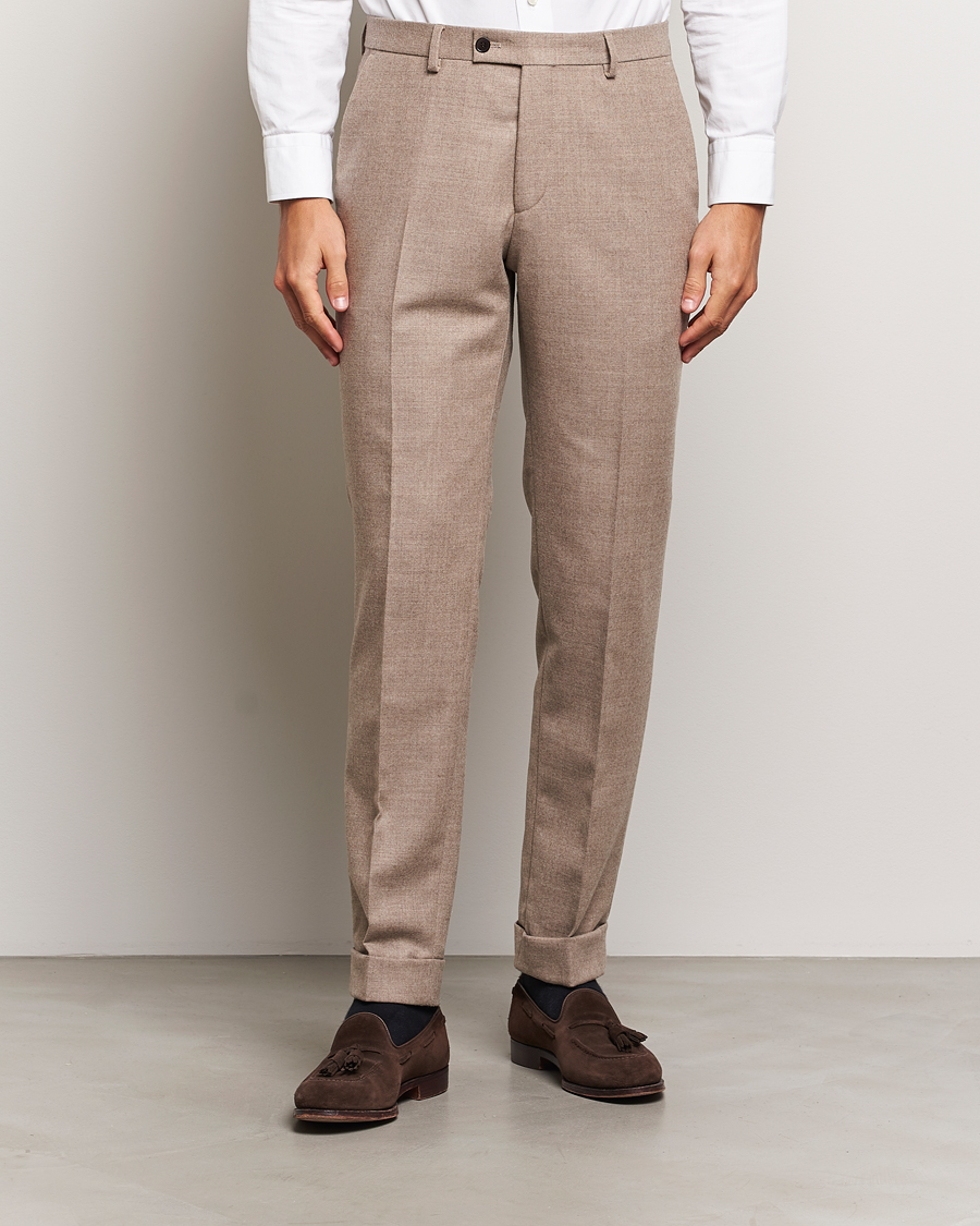 Homme | Pantalons | Morris Heritage | Morris Prestige Flannel Trousers Khaki