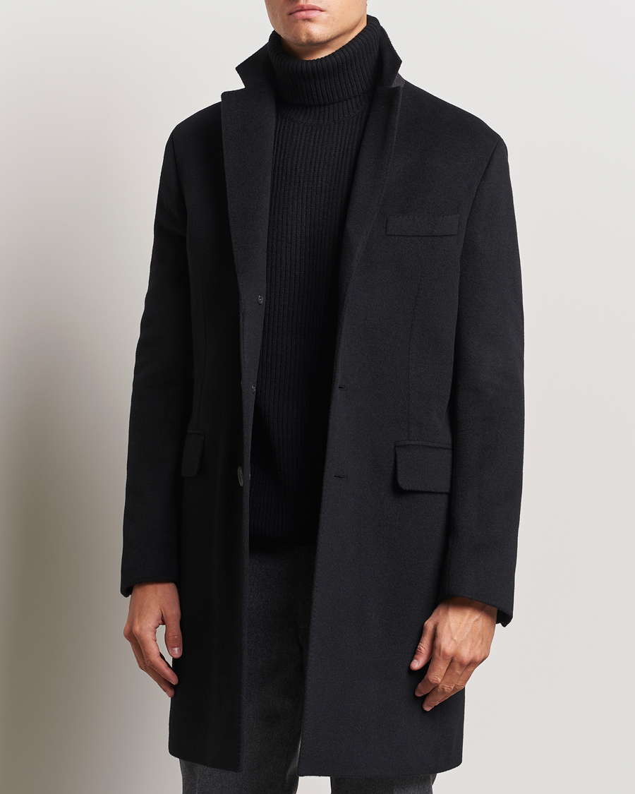 Homme | Manteaux Et Vestes | Oscar Jacobson | Syar Wool/Cashmere Coat Black