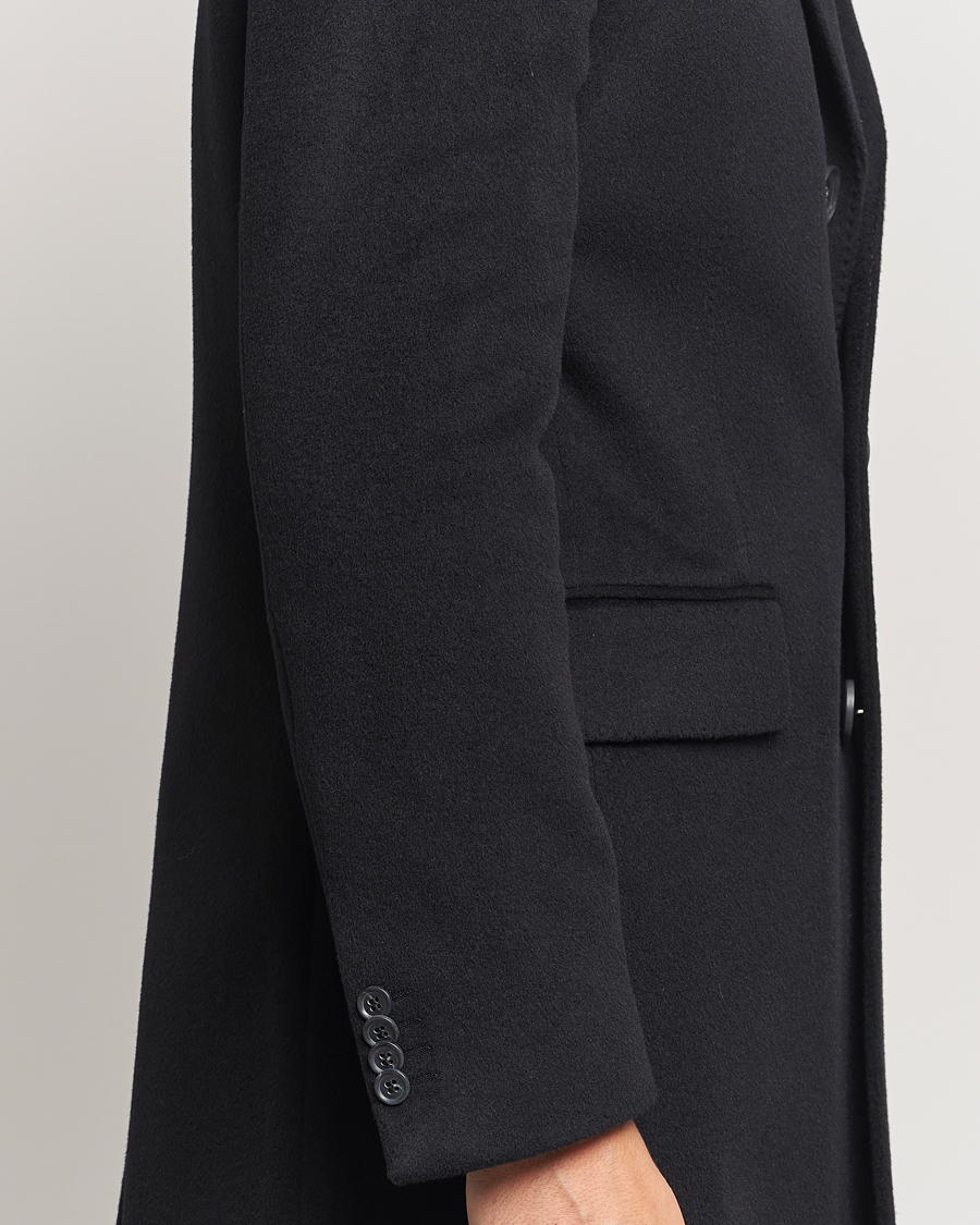 Homme | Manteaux Et Vestes | Oscar Jacobson | Syar Wool/Cashmere Coat Black