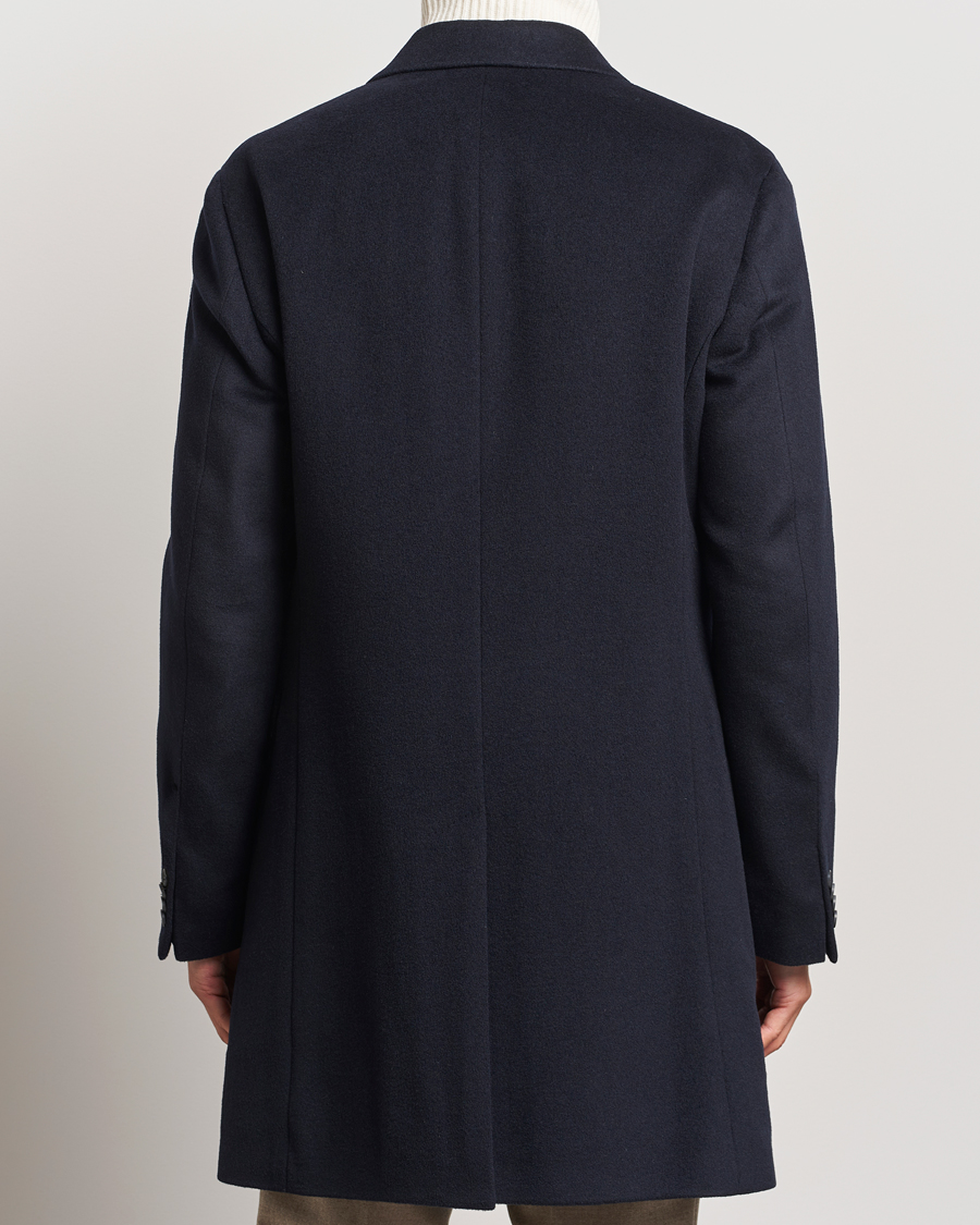 Heren | Jassen | Oscar Jacobson | Silvain DB Wool/Cashmere Coat Navy