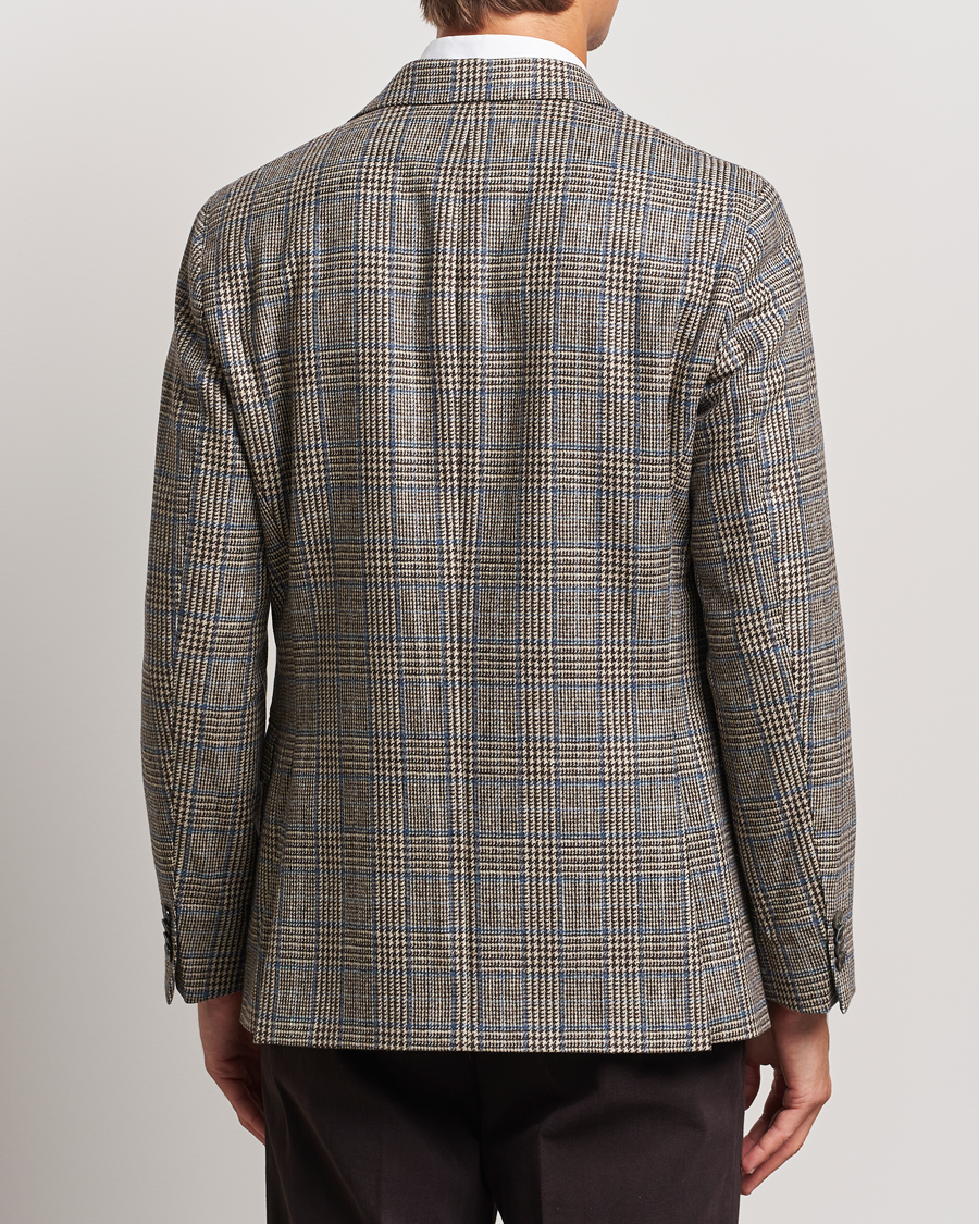 Heren | Blazers | Oscar Jacobson | Fogerty Prince of Wales Wool Blazer Beige