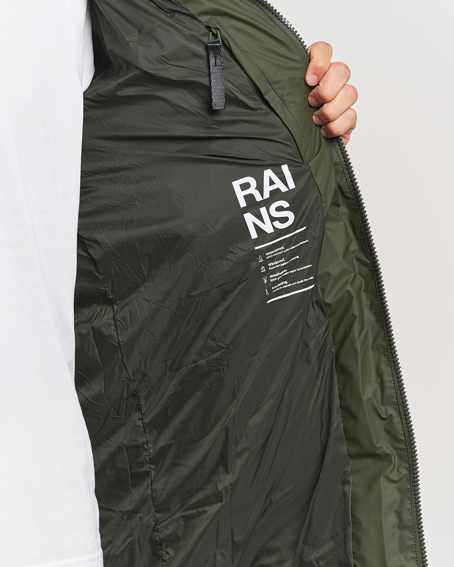 Homme | Manteaux Et Vestes | RAINS | Alta Long Puffer Parka Green