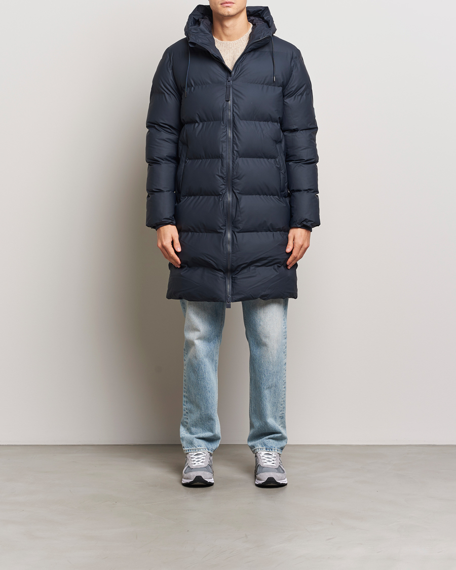 Homme | Manteaux Et Vestes | RAINS | Alta Long Puffer Parka Navy