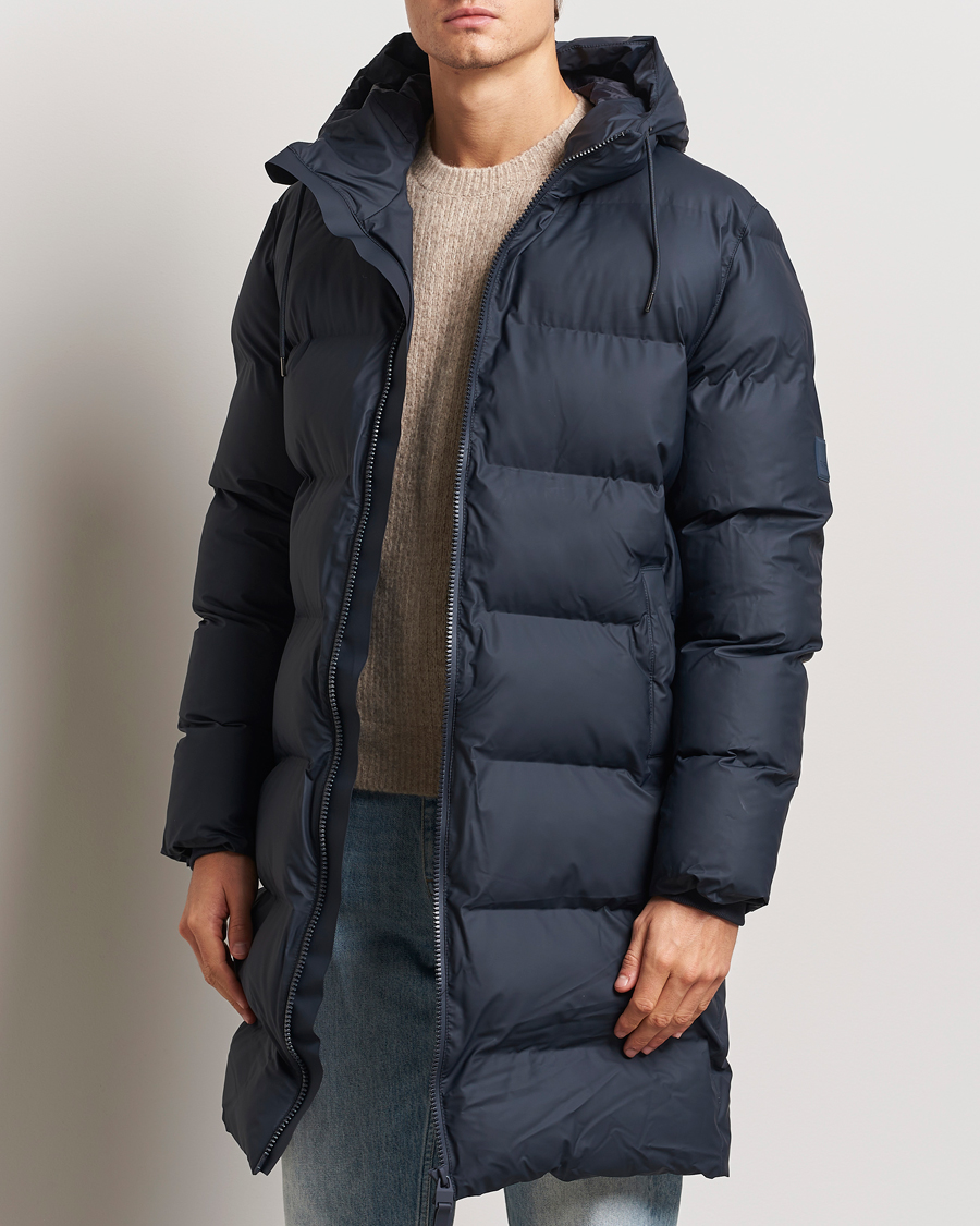 Homme | Manteaux Et Vestes | RAINS | Alta Long Puffer Parka Navy