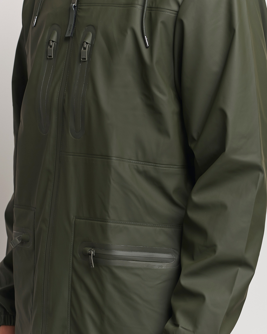 Heren | Jassen | RAINS | Cargo Long Jacket Green