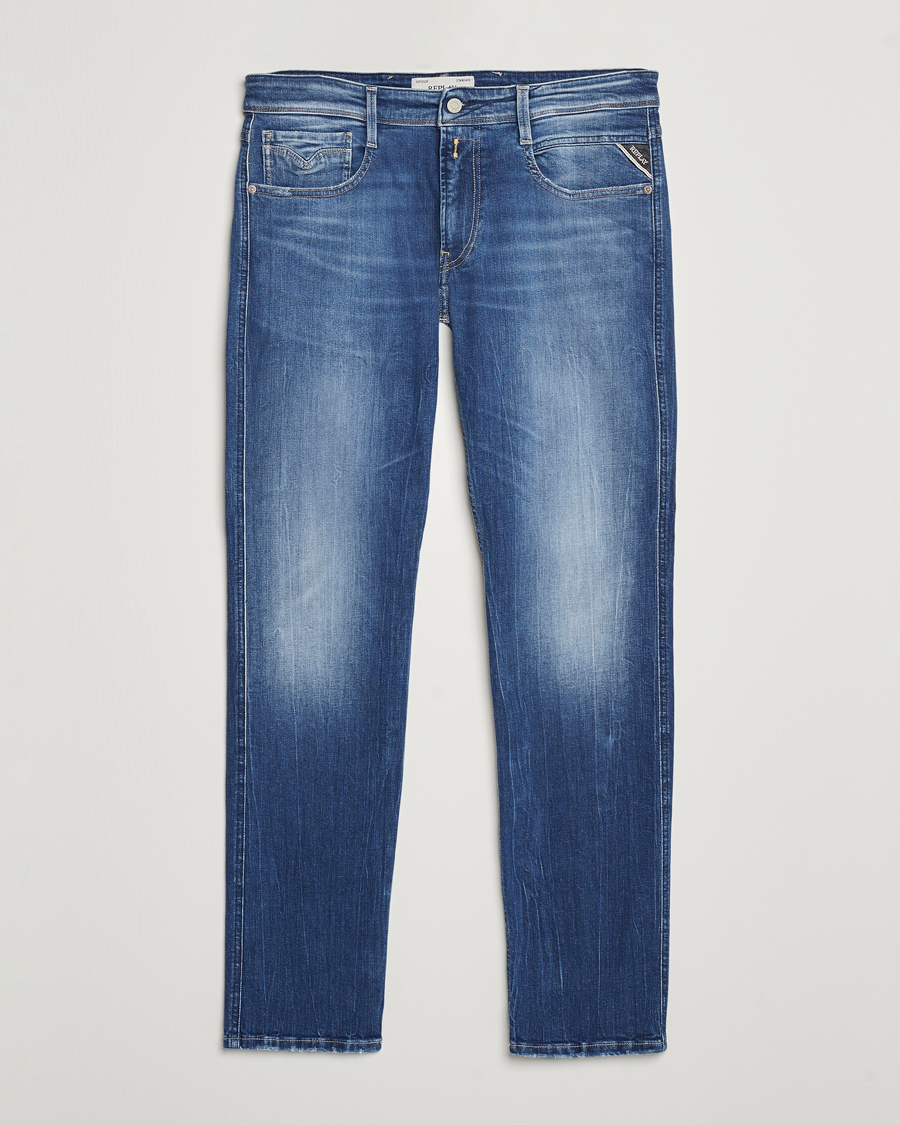Heren | Jeans | Replay | Anbass Super Stretch Bio Jeans Medium Blue