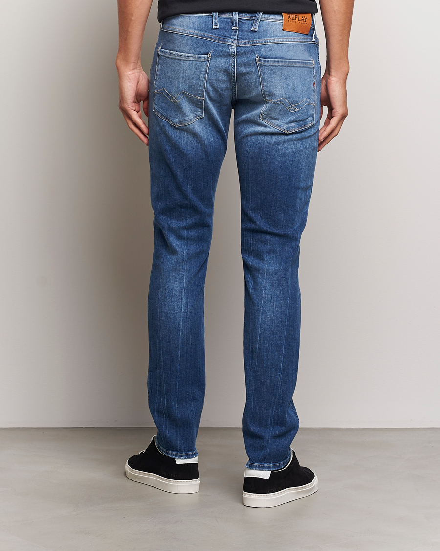 Heren | Jeans | Replay | Anbass Super Stretch Bio Jeans Medium Blue