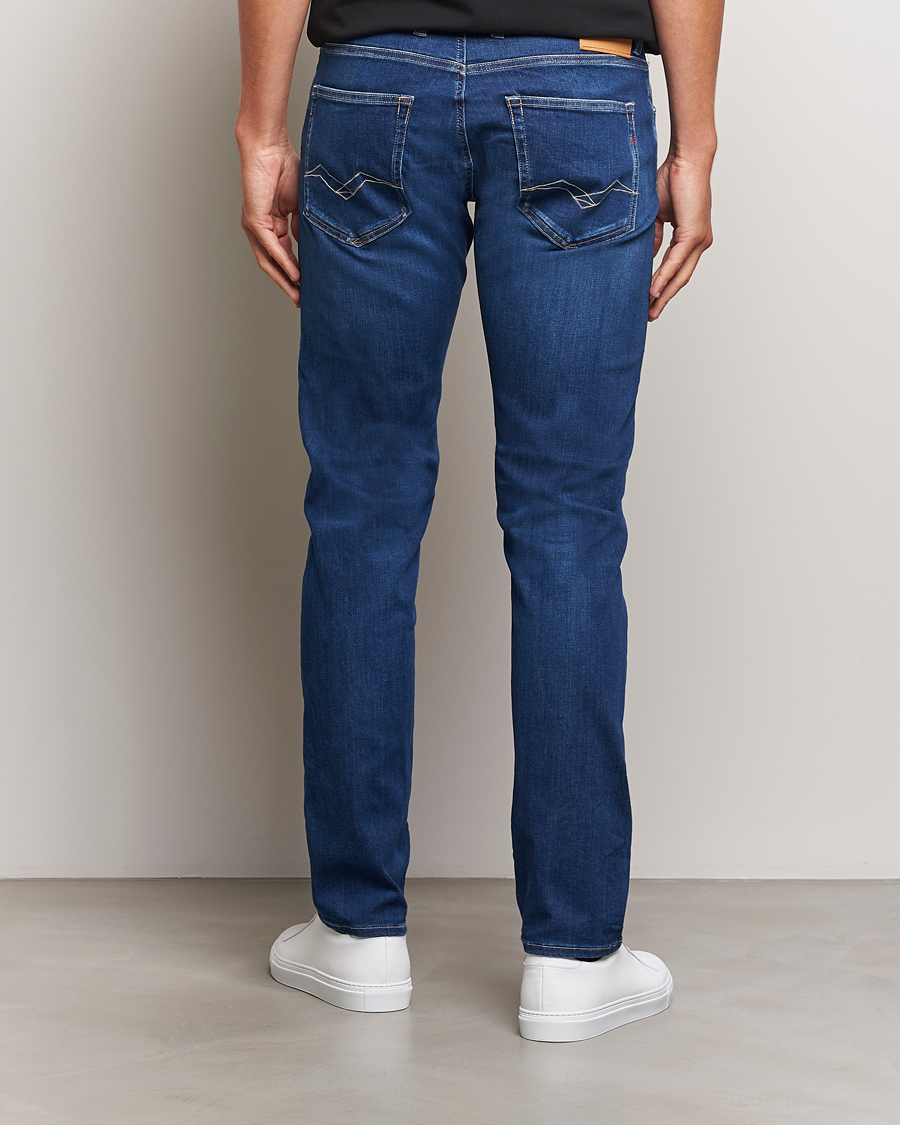Heren | Jeans | Replay | Grover Hyperflex Eco Plus Jeans Medium Blue