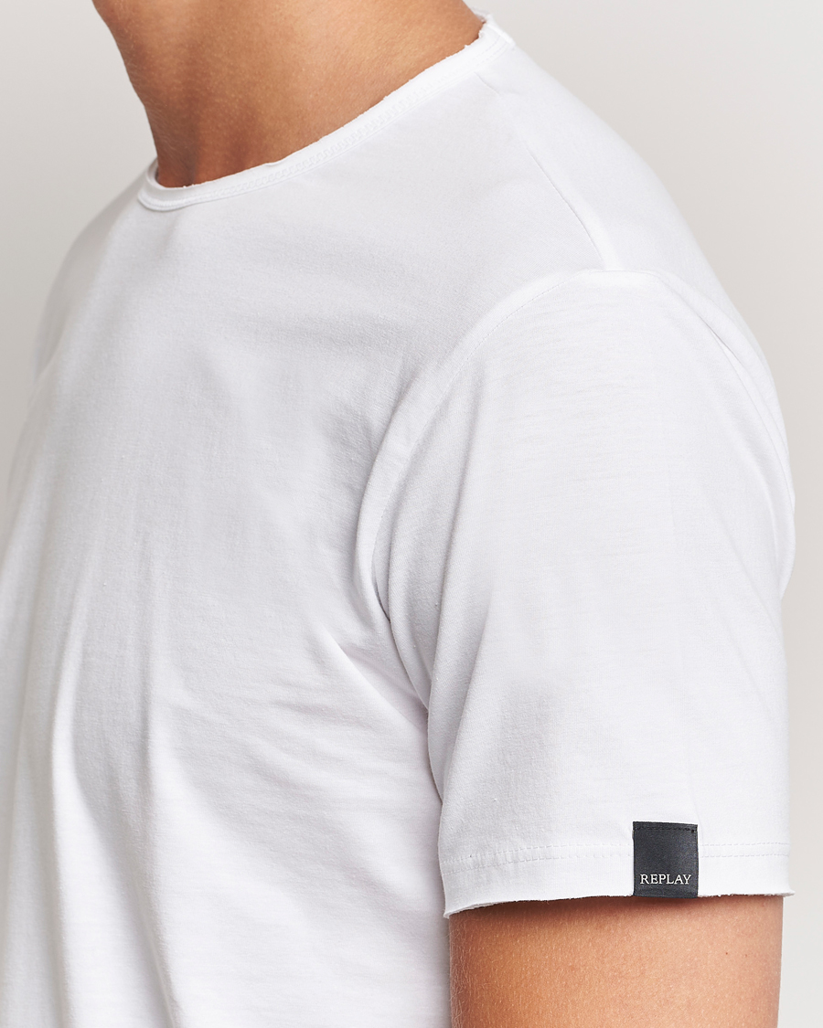 Heren | T-shirts | Replay | Crew Neck T-Shirt White