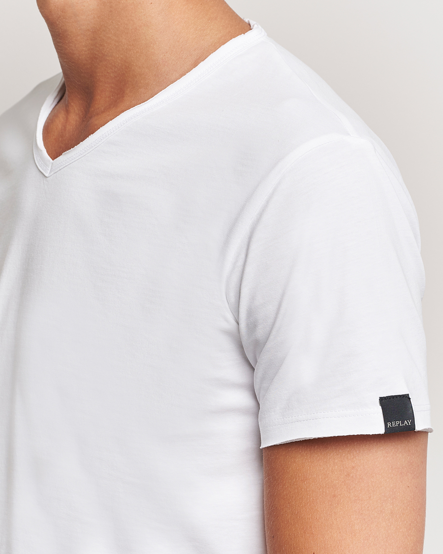 Homme | T-shirts | Replay | V-Neck T-Shirt White