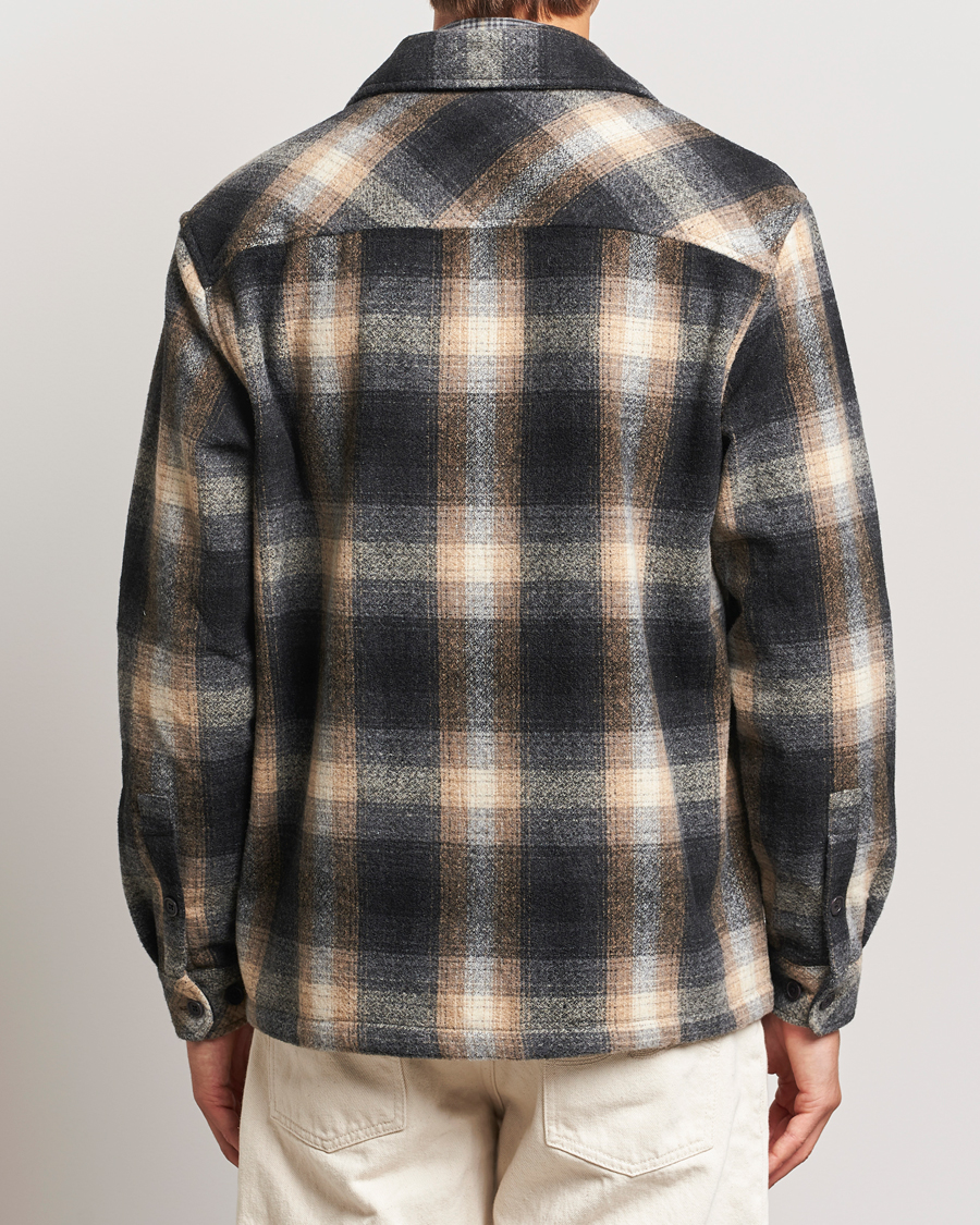 Heren | Overhemden | Samsøe Samsøe | Castor Checked Overshirt Petrified Brown